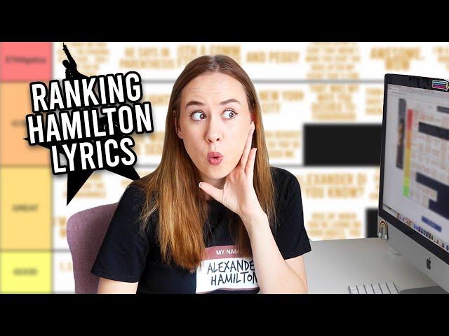 Ranking Hamilton Musical Lyrics