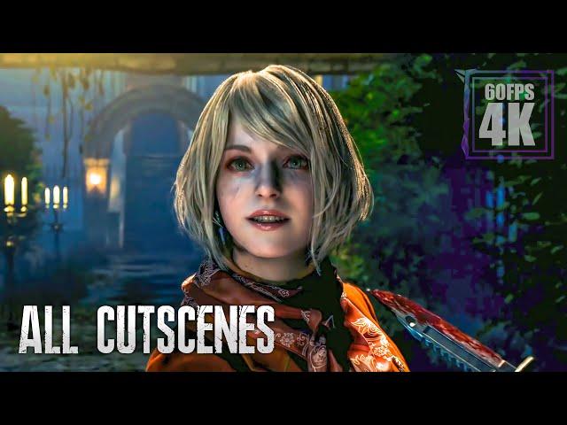 RESIDENT EVIL 4 REMAKE ALL ASHLEY GRAHAM CUTSCENES 【4K60ᶠᵖˢ】