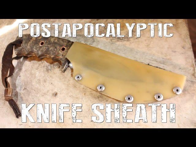 How To Build A Post Apocalyptic Knife Sheath From An Old Plasic Canister