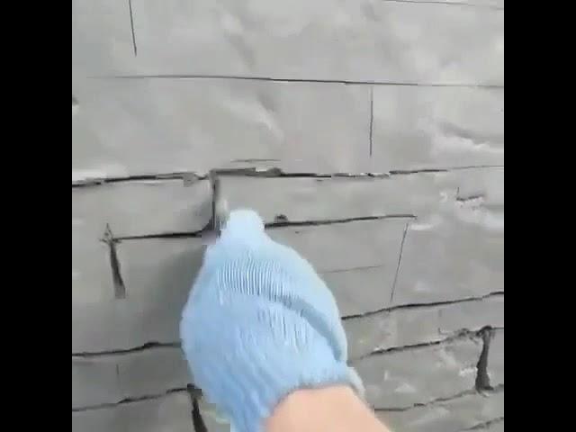 Оформление фасада под камень #фасад#отделка #house #дом