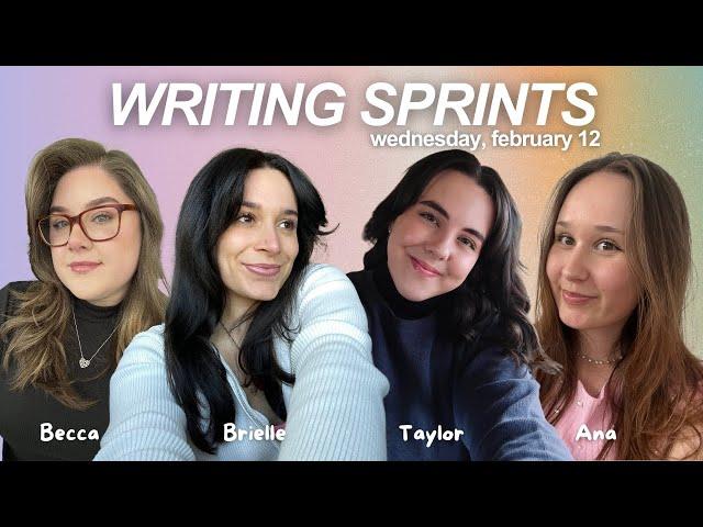 write with us!  live writing sprints with Ana, Becca & Taylor