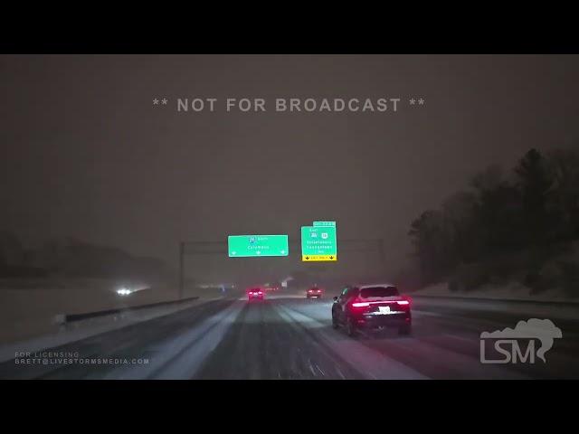 01-04-2025 Cleveland, Ohio - Heavy Snow Causes Travel Issues on i-71, i-271 - Wrecks - Slowdowns