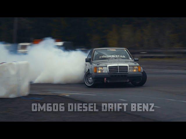 W124 Mercedes Benz drifting | OM606