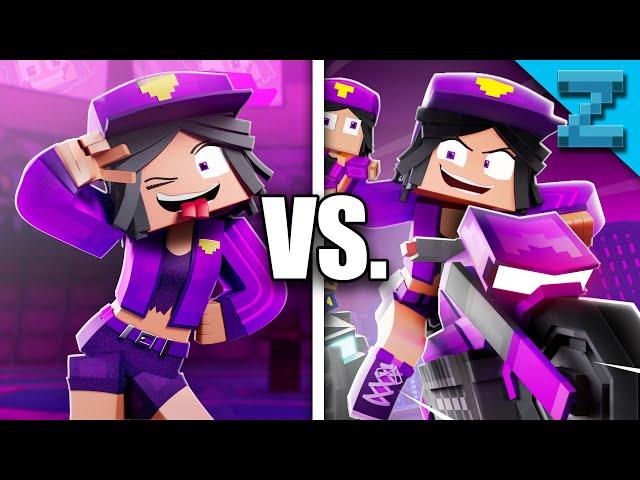 ENDING A vs B "Purple Girl" (I'm Psycho) - Minecraft Animation Music Video