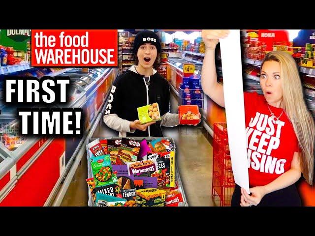 His FIRST TIME food shopping at THE FOOD WAREHOUSE!  AMAZING!