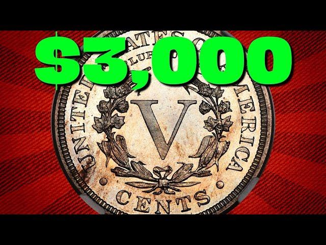 5 Cent Coins Worth Thousands of Dollars! 1908 Liberty Head V Nickel Value