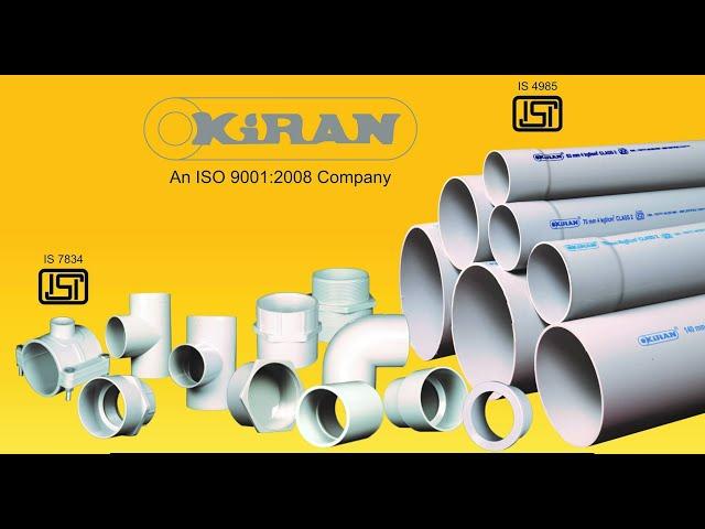 PVC Pipe and Fitting Manufacturers-Kiran Pipe Industries