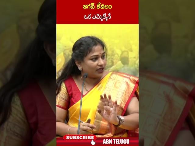 జగన్ కేవలం ఒక ఎమ్మెల్యేనే #homeministeranitha #ysjagan | ABN Telugu