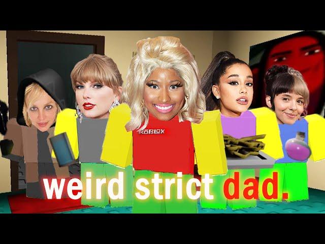 Celebrities Play WEIRD STRICT DAD (Roblox)