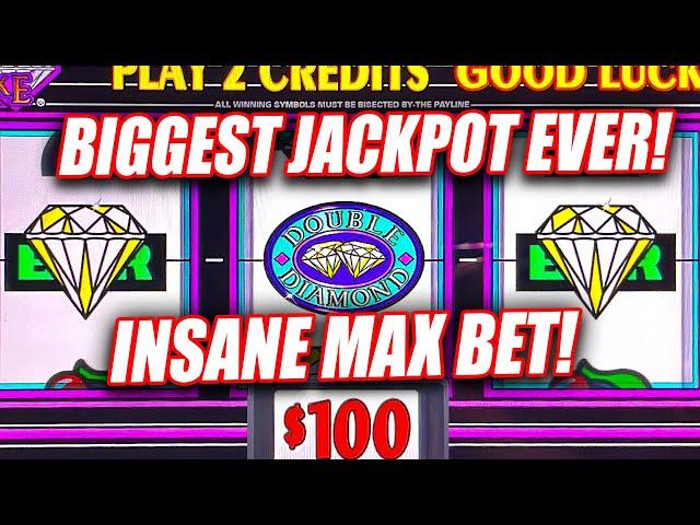 HIGH LIMIT DOUBLE DIAMOND MASSIVE JACKPOT WIN  SLOT MACHINE JACKPOT HANDPAY