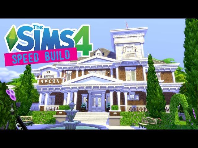The Sims 4 -Speed Build- Sorority & Fraternity House (Collab w/ Simproved) - No CC -