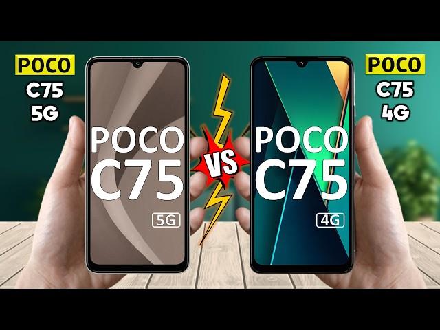 Poco C75 5G Vs Poco C75 4G - Full Comparison  Techvs