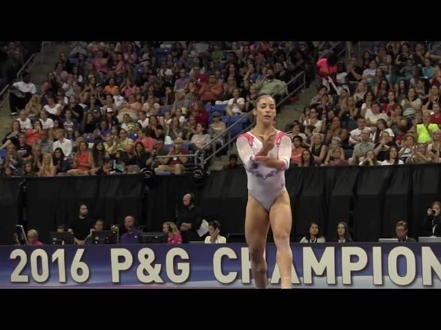 Aly Raisman - Floor Exercise - 2016 P&G Gymnastics Championships – Sr. Women Day 2