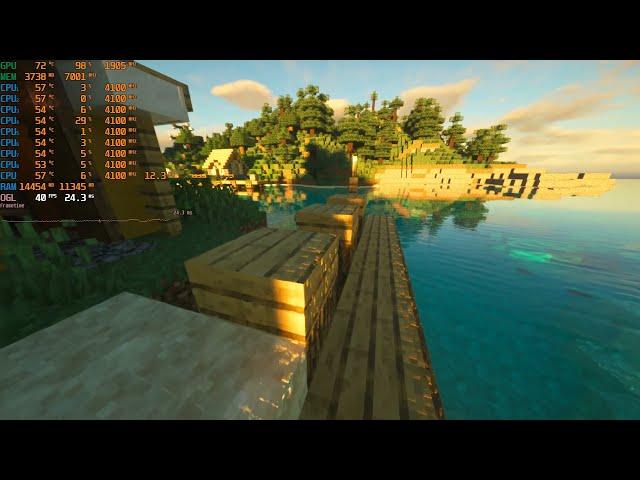 Minecraft SEUS PTGI HRR 3 + resourcepacks | RTX 2060 | i3 10100f | 16 Gb ram