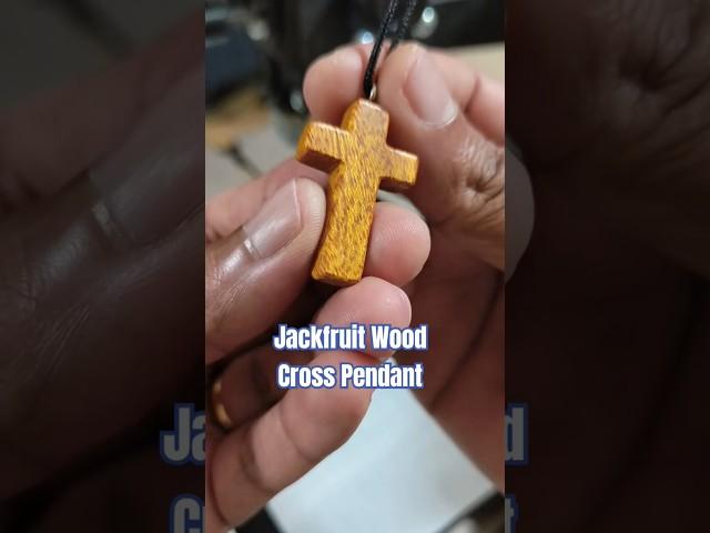 Making a Cross Pendant | Jackfruit Wood #ScrollSaw #WoodWorking #ViralVideo