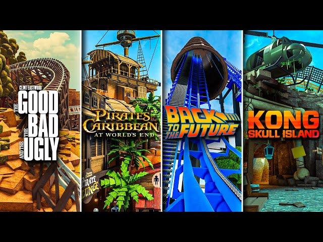 ALL ONRIDE EXPERIENCES! | Benny's Movie Park 2 • Theme Park Tycoon 2