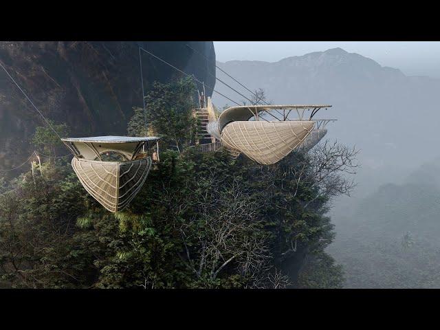 Pitcher Plant-Inspired Sky Treetop Restaurant in Sri Lanka by Thilina Liyanage Visualizations