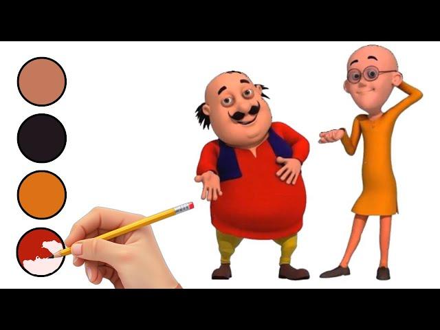 Drawing & Coloring Motu Patlu   #11