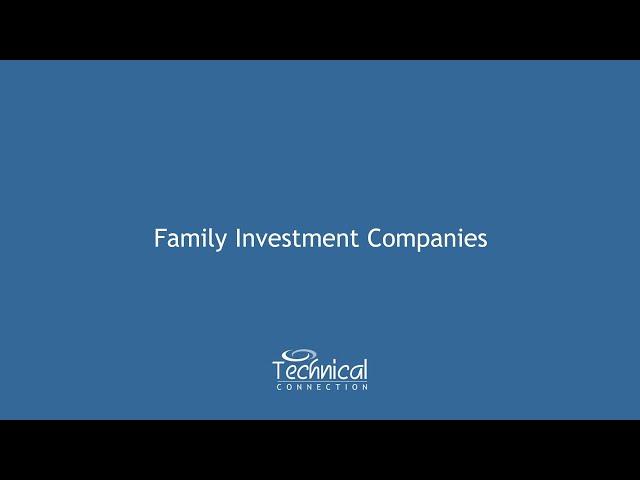 Family Investment Companies