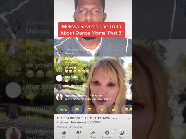 Melissa Reveals The Truth About Dance Moms TikTok: createchaosgossip