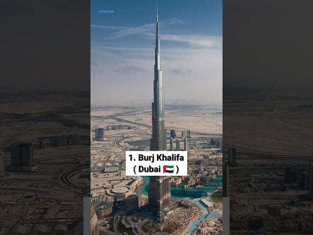 Top 10 Tallest Buildings In the World  #top10 #top10ner #burjkhalifa #shorts
