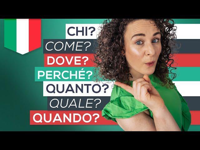 How to Ask Questions in Italian // What? Who? When? Where? How? + FREE PDF Cheat-sheet!