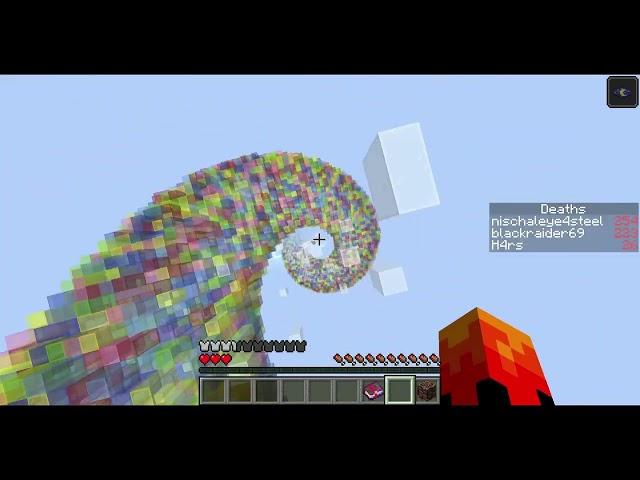 Me and my friend took the dropper challenge for Minecraft , who is win..? #minecraft #gaming