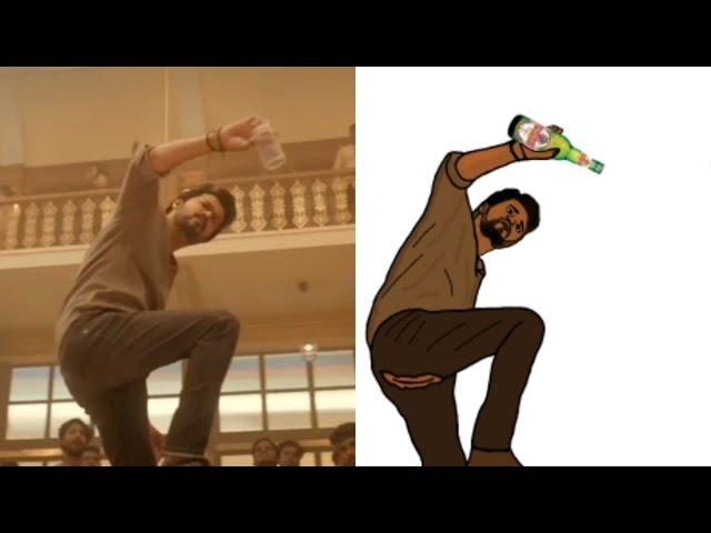 Full Video: Whistle Podu | The Greatest Of All Time | Thalapathy Vijay | Meme Funny Art  | U1 | AGS