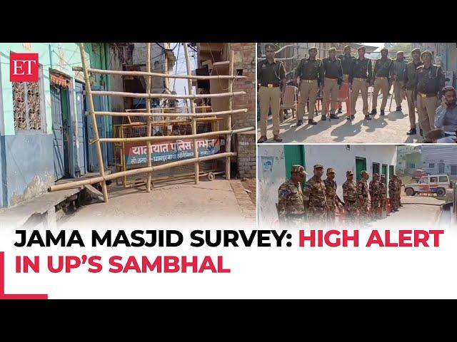 Shahi Jama Masjid survey: Security tightened in UP's Sambhal ahead of Friday prayers