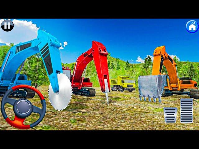 Heavy Rock Mining Cutter Simulator - Off Road Excavator - Android Gameplay