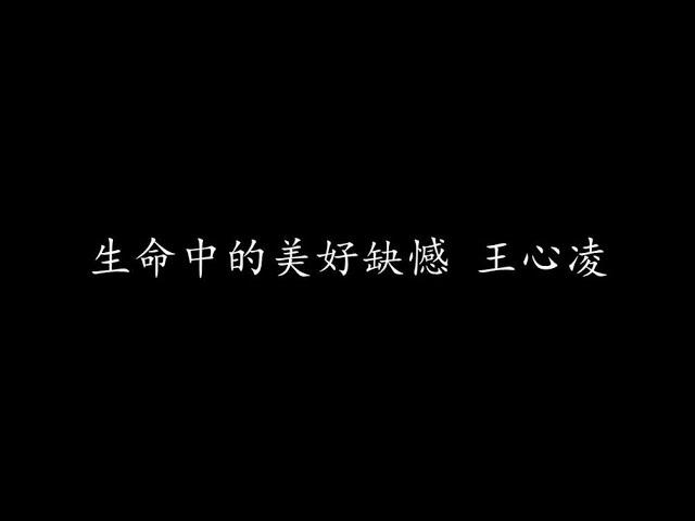 生命中的美好缺憾 王心凌 (歌词版)