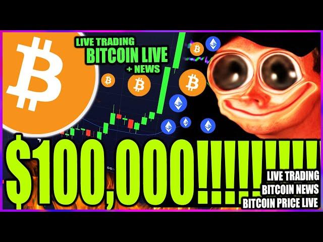 ALERT  BITCOIN PRICE LIVE - $100,000 TODAY - ETHEREUM PUMP PRICE LIVE! - CRYPTO NEWS + ALTCOINS