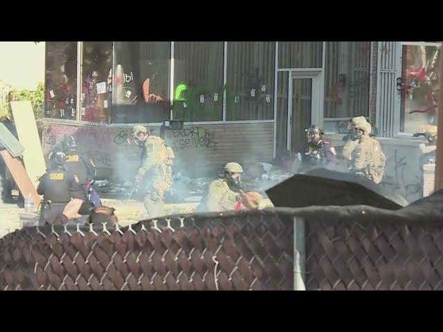 Portland police arrest 1 outside ICE facility after riot amid protest