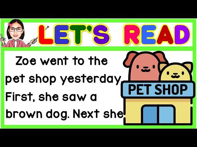 English Reading Lesson for Kids | Learn to Read | Short Story  | Practice Reading | Teacher Aya