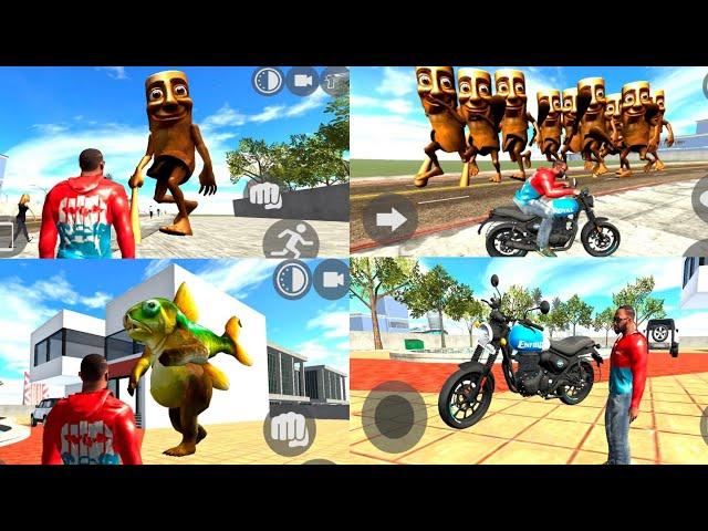 New tung tung sahur cheat code | Rgs menu update| royal enfield hunter bike | indian bike driving 3d