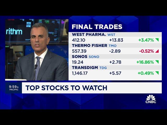 Final Trades: West Pharma, Sonos, Thermo Fisher and TransDigm