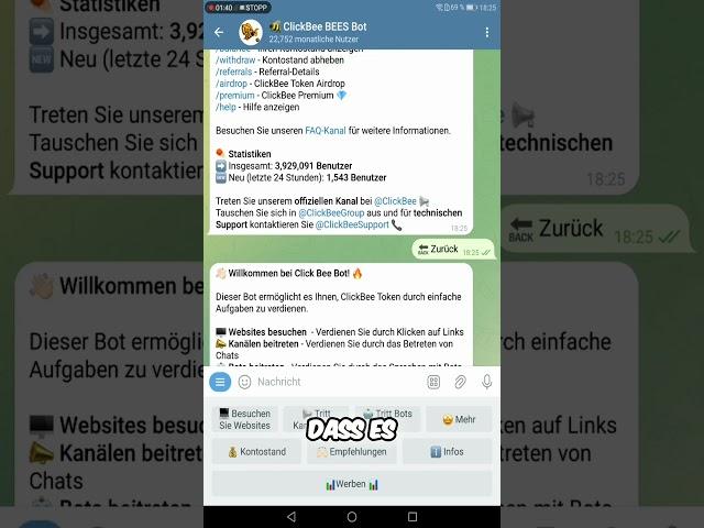 Erfolgreich mit dem Bot  So verdienst du Geld! #clickbeebot #passiveseinkommen #geldverdienen