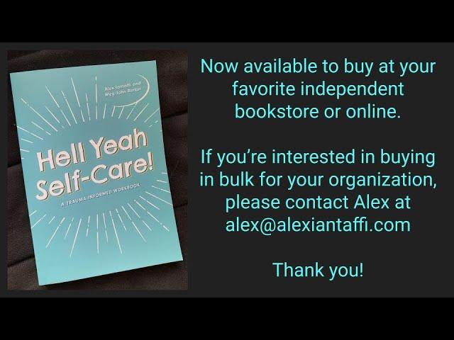 Hell Yeah Self Care! Book Launch & Conversation with Alex Iantaffi and Meg-John Barker