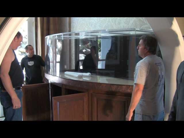 Building a 400 gallon Bowfront Aquarium, LA Fishguys, Episode 115 pt 2