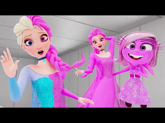 Elsa Frozen - Love Transformation!( Inside Out 2 Animation!)