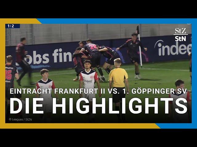 Eintracht Frankfurt II vs. 1. Göppinger SV | Highlights 9. Spieltag [Regionalliga Südwest]