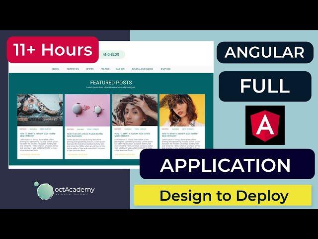 Angular Application From Scratch - Angular Project Blog App For Your Portfolio