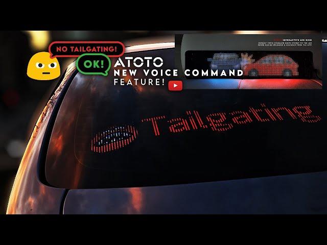 ATOTO  Voice Activated Car LED Sign Review! Hands-free on the 2020 Toyota Corolla!