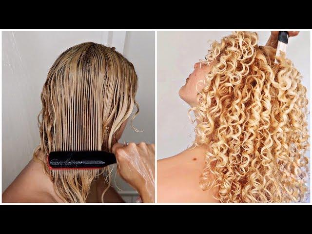 BIG CURLY HAIR SUMMER ROUTINE  Volume and Definition for fine curls