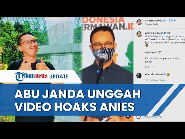 Abu Janda Unggah Video Anies Baswedan soal ACT, Diduga Diedit hingga Ungkap Kalimat Hoaks