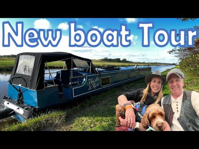 10. An inside tour of our new narrowboat Thistle & Rose, our tiny home on the English canals