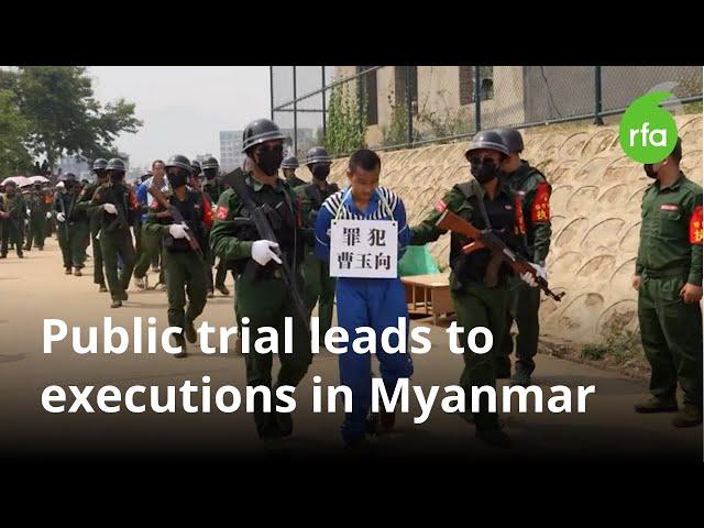 Rebel army stages public trial leading to executions in eastern Myanmar | Radio Free Asia (RFA)