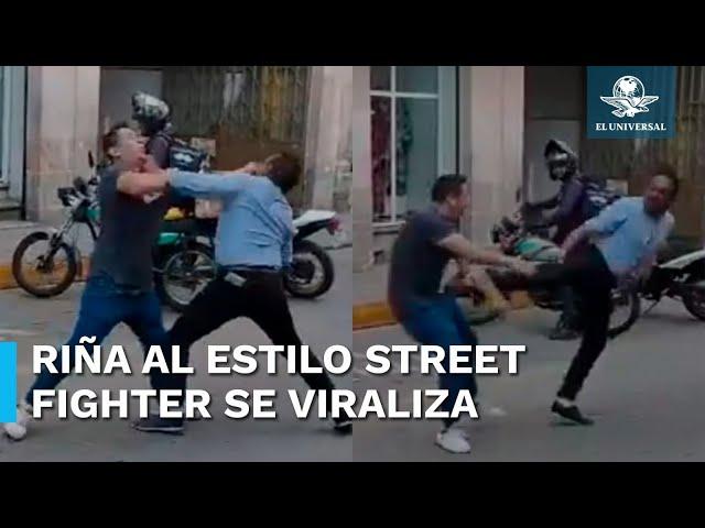 México mágico: Captan pelea al estilo Street Fighter en calles de Morelia y se viraliza