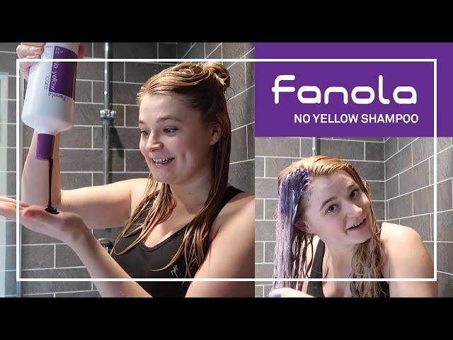 TESTING FANOLA NO YELLOW SHAMPOO