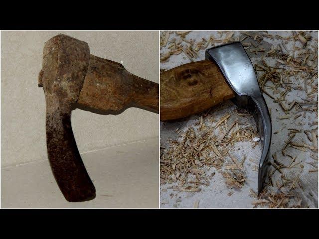 Antique Adze Restoration | Very Rusty Adze